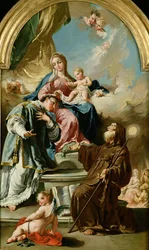 Madonna col Bambino in trono con San Leonardo e San Francesco di Paola